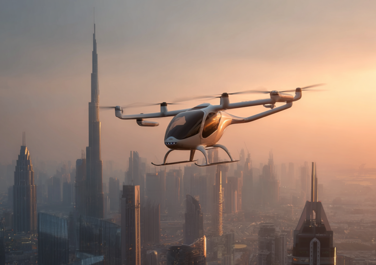 מוניות טסות בדובאי ומשפיעות על שוק הנדל״ן בעיר